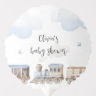 Train baby shower Ballon, Chugga Boy baby shower