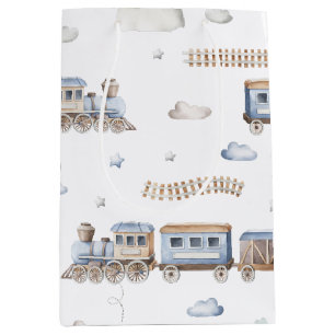 Train baby shower Medium Gift Bag