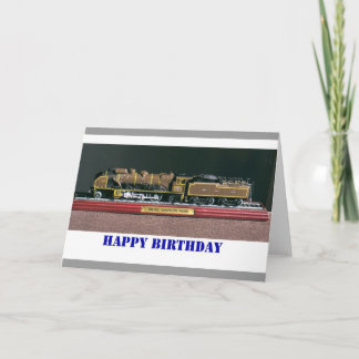 Train birthday card for DAD