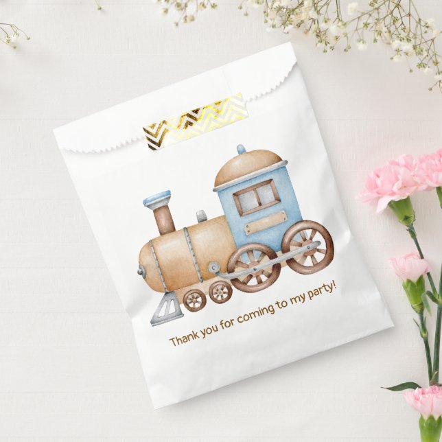 Train Birthday Party Baby Shower Favour Bag (Sealed)