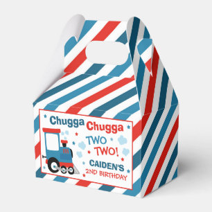 Train Birthday Party Decor Chugga Chugga Two Two Favor Box