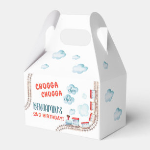 Train Birthday Party Decor Chugga Chugga Two Two Favor Box