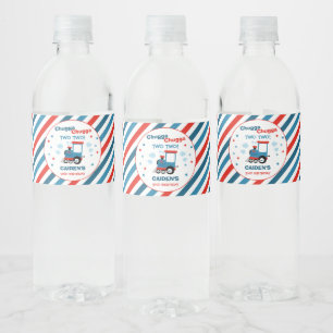 Train Birthday Party Decor Chugga Chugga Two Two Water Bottle Label