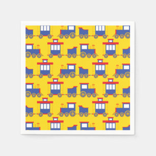Train Birthday Party Napkin