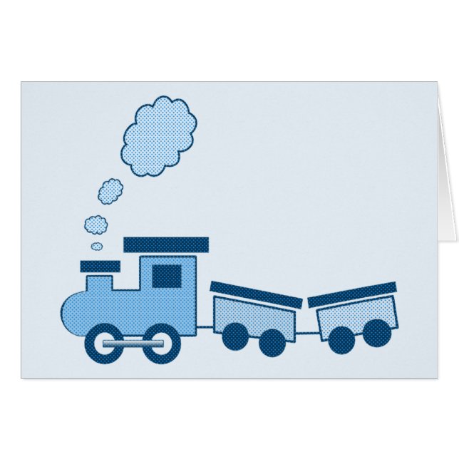 Train Blue Choo Choo (Devant Horizontal)