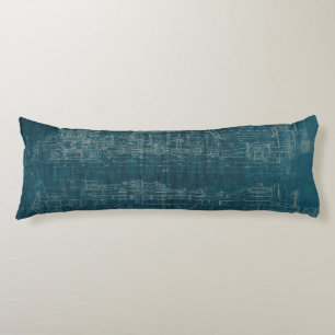 Train Blueprint I Body Pillow