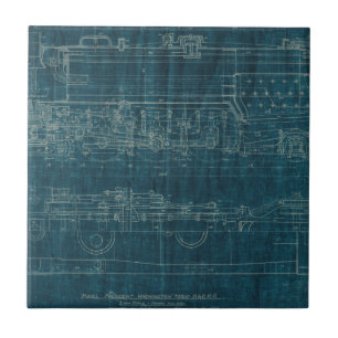 Train Blueprint I Tile