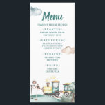 Train Boy Second Birthday Menu Card<br><div class="desc">Train Boy Second Birthday Menu Card</div>