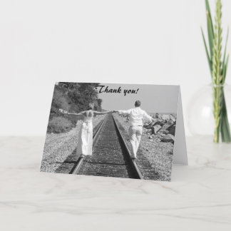 Train BW, Thank you! You Card