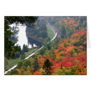 Train Campagne Photo de feuillage d'automne Note