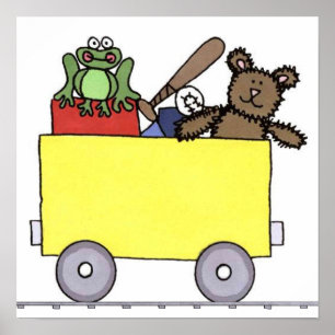 Train canvas painting poster