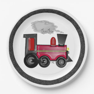 Train Choo Choo Paper Plate