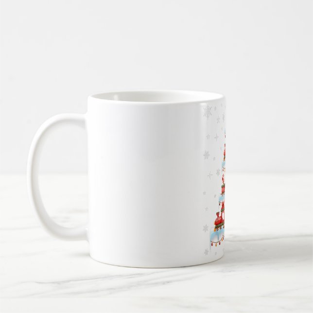 Train Christmas Tree Merry Xmas Train Cookies Kids Coffee Mug (Left)