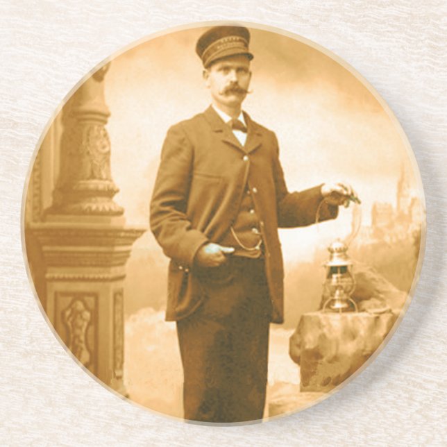 Train Conductor Coaster (Front)