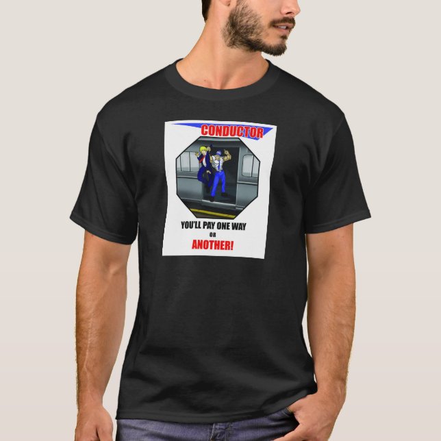 TRAIN CONDUCTOR - LIRR TRAIN - ELECTRIC TRAIN T-Shirt (Front)