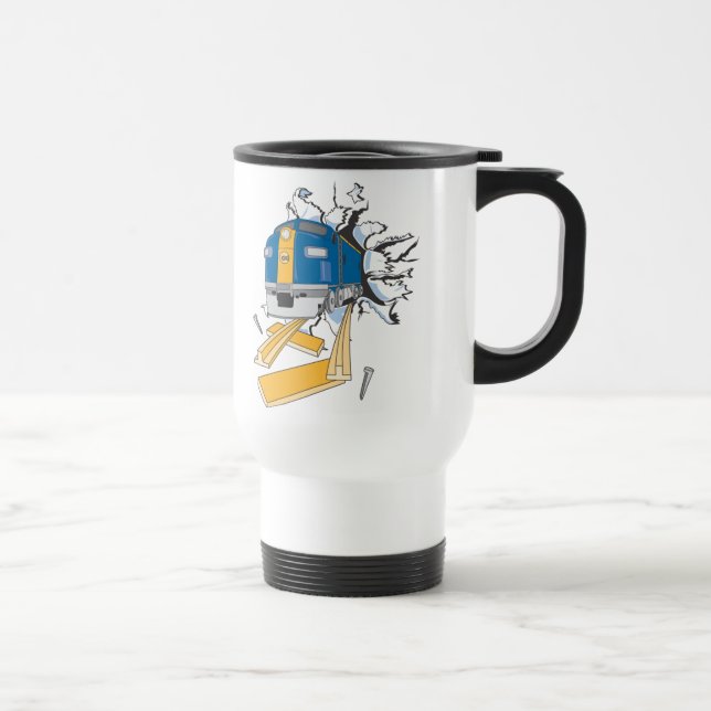 Train Crash Travel Mug (Right)