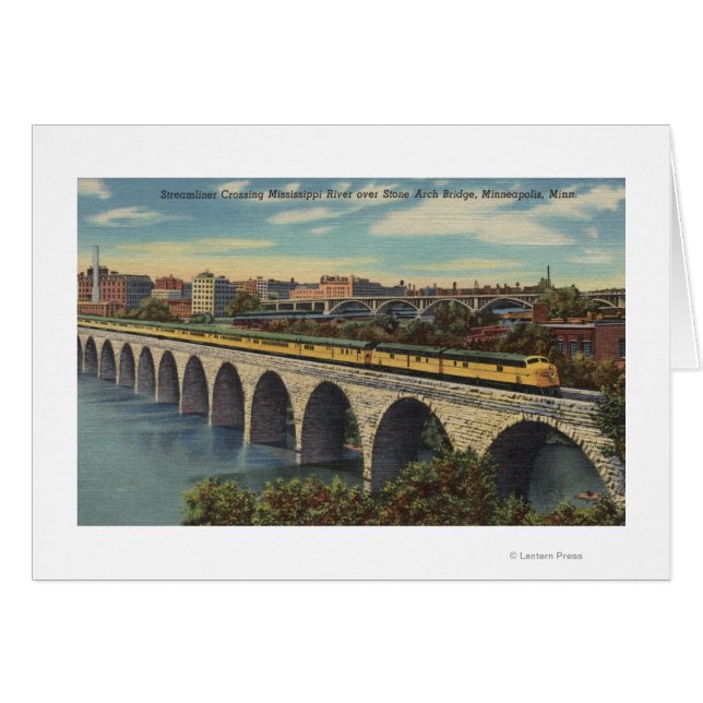 Train- Crossing Stone Arch Bridge (Front Horizontal)