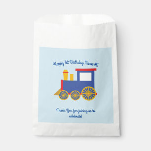 Train Cute Choo-Choo 1st Birthday Party Theme Favour Bag