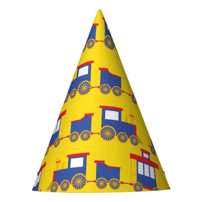 Train Cute Choo-Choo 1st Birthday Party Theme Hat (Front)
