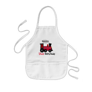 Train Dad's Baking Buddy (or Mom's) Kids Apron