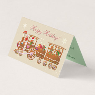 Train de Noël de pain d'épice et bande dessinée