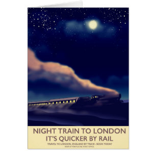 Train de nuit pour Londres.