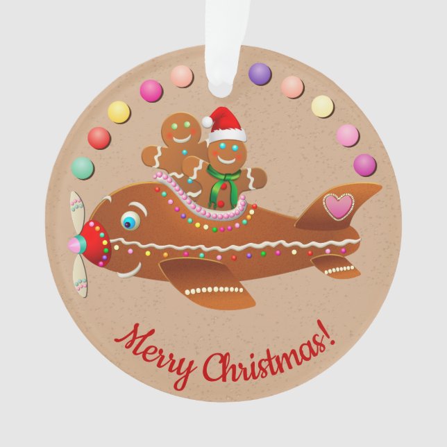 Train de pain d'épice de Noël et bande dessinée (devant)