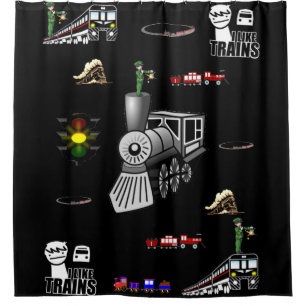 Train de rideau de douche