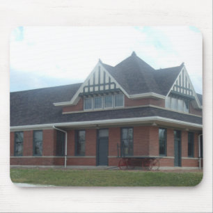 Train depot mouse pad