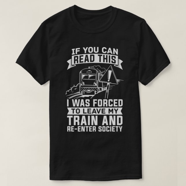 Train Driver Operator Railway Locomotive 1 T-Shirt (Design Front)