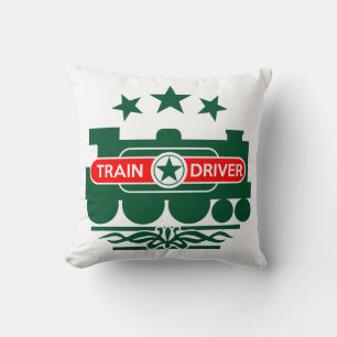 Train Driver Throw Pillow