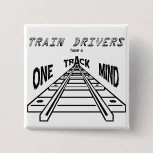 Train Drivers 2 Inch Square Button