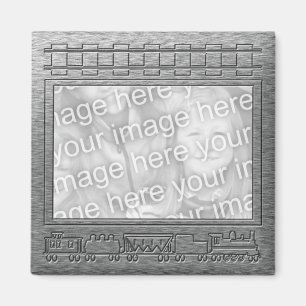 Train Embossed Magnet