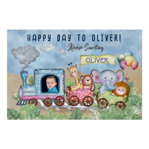 Train engine Birrthday  Poster