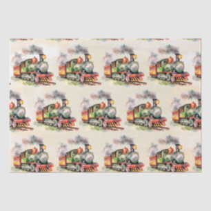 Train Engine Birthday  Tissue Paper