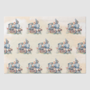 Train Engine Girl  Birthday  Tissue Paper