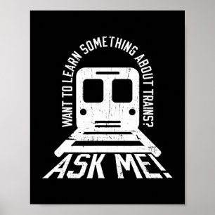 Train Engineer And Railroad Engine Worker Railroad Poster