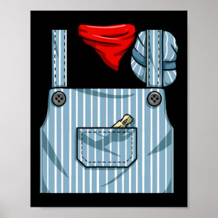 Train Engineer Conductor Costume Halloween Train E Poster