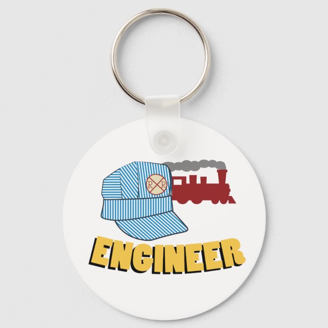Train Engineer Keychain (Front)