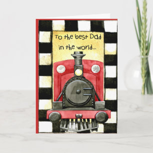 Train FATHER DAY Card