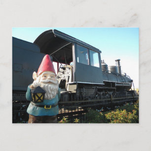 Train Gnome Postcard