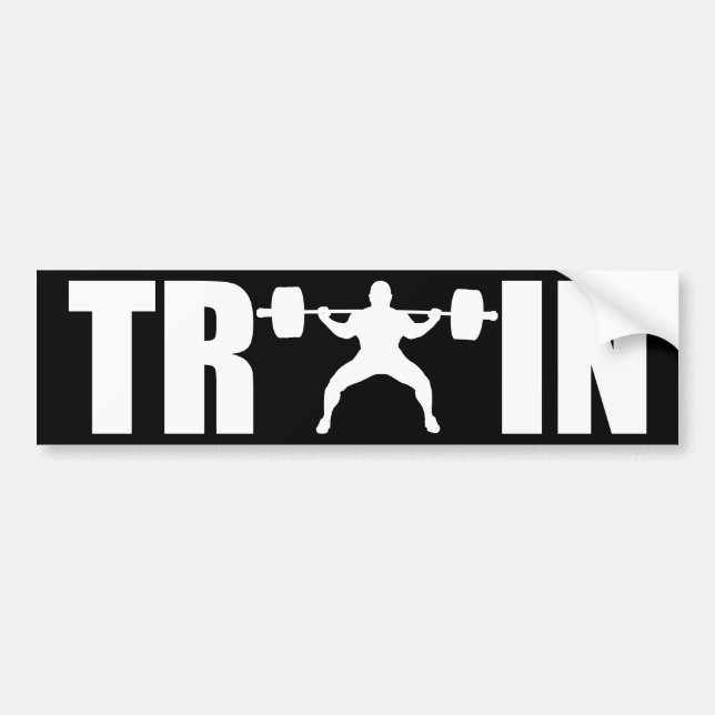 TRAIN - Gym Motivation Bumper Sticker (Front)