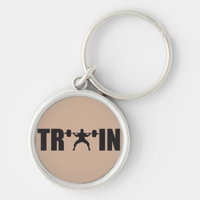 TRAIN - Gym Motivation Keychain (Front)