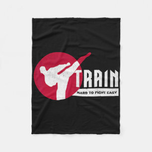 Train Hard  Fleece Blanket