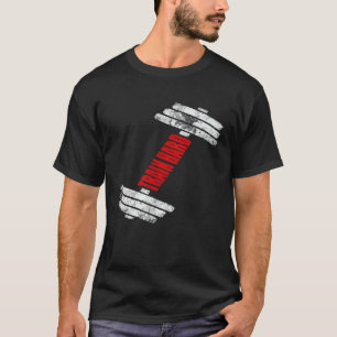 TRAIN HARD GYM Weightlifting Train Powerlifting Bo T-Shirt