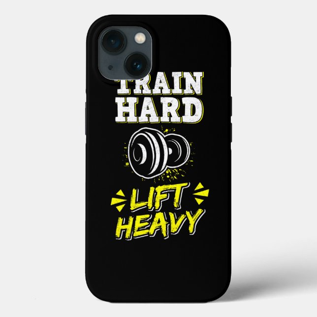 Train Hard Lift Heavy Weight Training Fitness Gym  Case-Mate iPhone Case (Back)