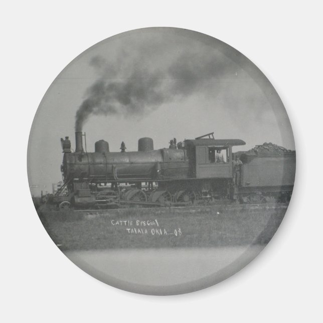 Train in Talala,Ok in 1908 Magnet (Front)