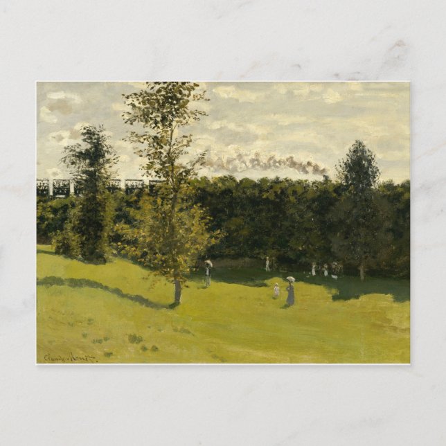 Train in the Countryside (1870) Postcard (Front)