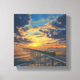 Train in the Wild Canvas Print