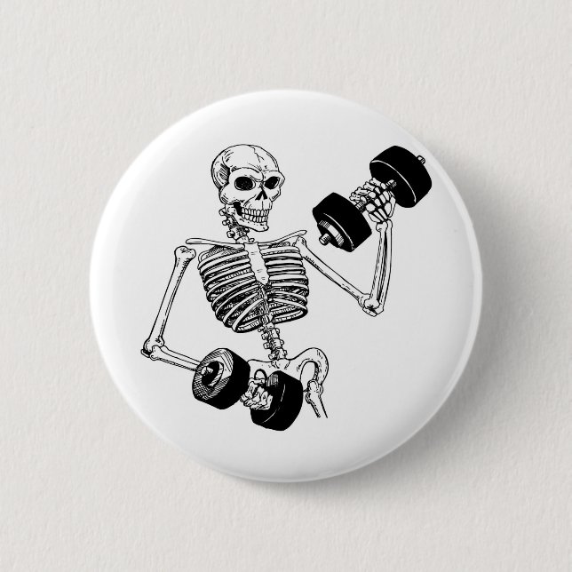 TRAIN INSANE BODYBUILDING LOGO 2 INCH ROUND BUTTON (Front)